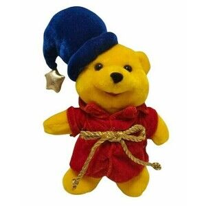 Winnie the Pooh Wizard Vintage Plush Stuffed Animal 9" Toy Network 2001